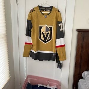 Fanatics Gold and Black Hockey Jersey